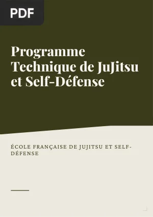 Programme Technique de JuJitsu et Self-Défense