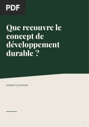 Que recouvre le concept de développement durable?