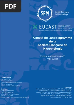 Recommandations CA-SFM/EUCAST 2025
