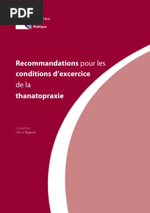 Recommandations pour les conditions d'exercice de la thanatopraxie