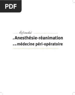 Référentiel d'Anesthésie-Réanimation et de Médecine Péri-Opératoire