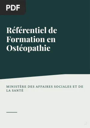 Référentiel de Formation en Ostéopathie