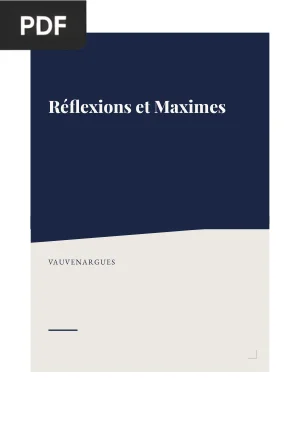 Réflexions et Maximes