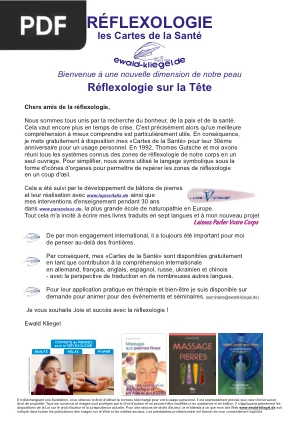 Réflexologie sur la Tête: Cartes du Visage et du Crâne