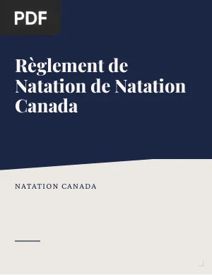 Règlement de natation de Natation Canada