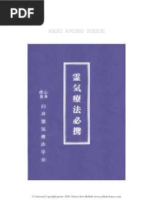 Reiki Ryoho Hikkei : Le Manuel de la Méthode Thérapeutique