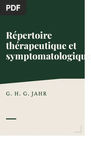 Répertoire Thérapeutique et Symptomatologique