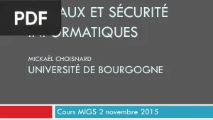 Réseaux et Sécurité Informatiques