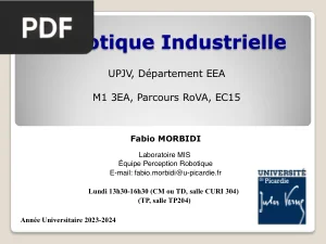 Robotique Industrielle : Fondements et Applications