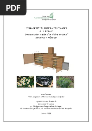 Séchage des Plantes Médicinales à la Ferme : Documentation et Plan d'un Séchoir Artisanal