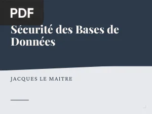 Sécurité des Bases de Données