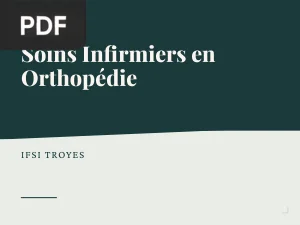 Soins Infirmiers en Orthopédie