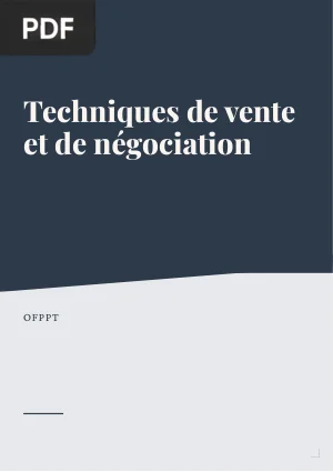 Techniques de vente et de négociation