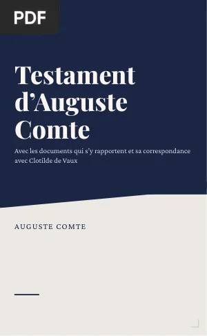 Testament d'Auguste Comte