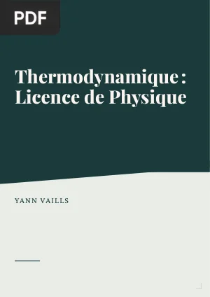 Thermodynamique : Licence de Physique
