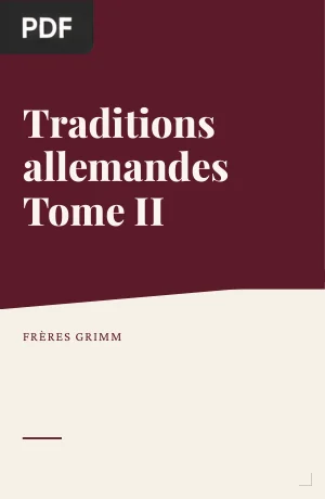 Traditions allemandes, tome II