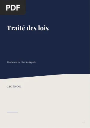 Traité des lois