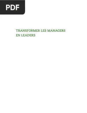 Transformer les managers en leaders