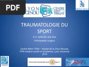Traumatologie du Sport