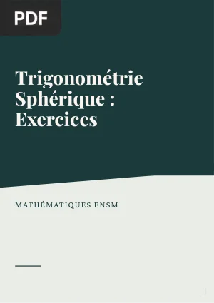 Trigonométrie Sphérique - Exercices