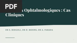 Urgences Ophtalmologiques : Cas Cliniques