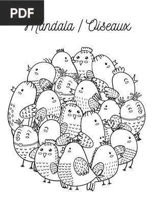 Vingt-cinq mandalas d'animaux à colorier