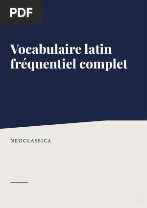 Vocabulaire latin fréquentiel complet
