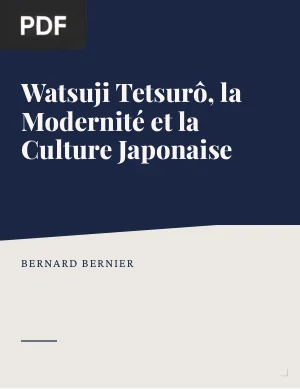 Watsuji Tetsurô, la modernité et la culture japonaise