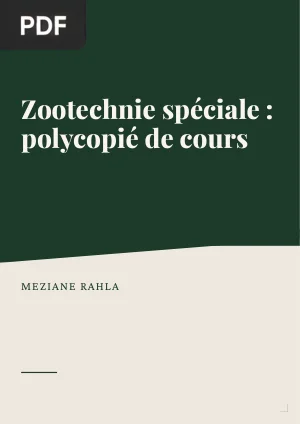 Zootechnie spéciale : polycopié de cours